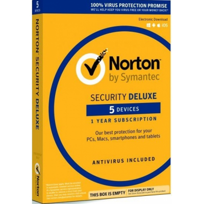 Norton Security CZ, až pro 5 zařízení na 18 měsíců, ESD                    
