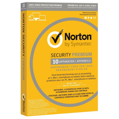 Norton Security CZ se zálohováním, až pro 10 zařízení na 1 rok, ESD                    