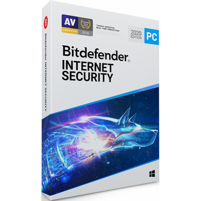 Bitdefender Internet Security, licence pro 3 PC, 2 roky                    