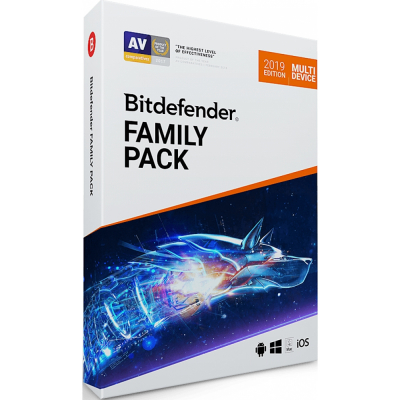 Bitdefender Family Pack , až 15 zařízení, 3 roky                    