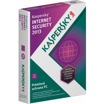 Kaspersky Internet Security 2013 CZE, 1 licence na 1 rok                    