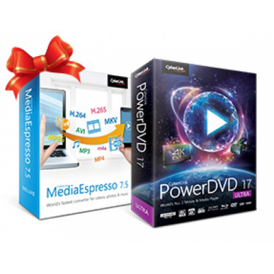 Cyberlink Power DVD 17 Ultra + MediaEspresso 7.5                    
