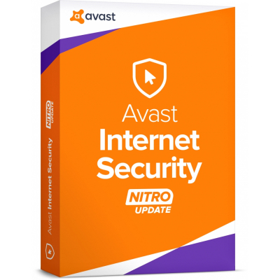 Avast Internet Security 1 licence na 1 rok + Avast Cleanup, 1 uživatel, 1 rok                    