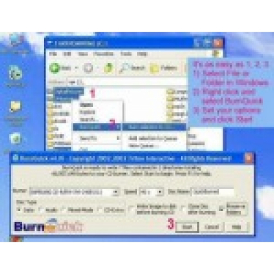 BurnQuick Data/Audio CD/DVD Burner                    