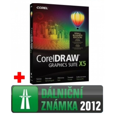 CorelDRAW Graphics Suite X5 Small Business Edition CZE + Dálniční známka na rok 2012 ZDARMA!                    
