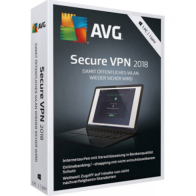 AVG Secure VPN , 1 PC, 1 rok                    