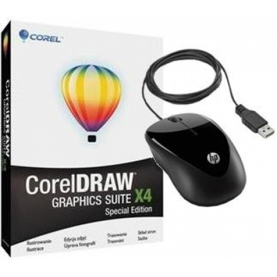 CorelDRAW Graphics Suite X4 CZE Special Edition OEM + myš HP X1000 zdarma                    
