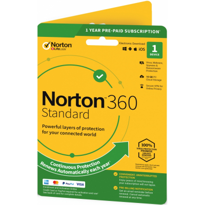 Norton 360 Standard, 1 zařízení, 1 rok                    