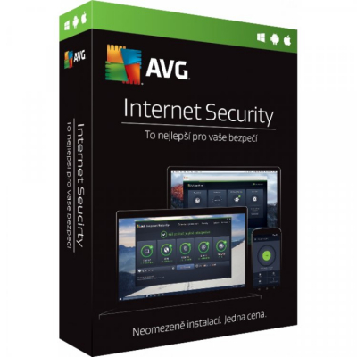 AVG Internet Security  for Windows, 5 PC, 1 rok ESD                    