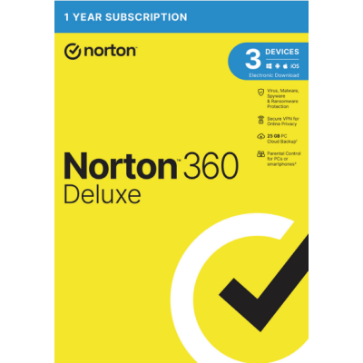 Norton 360 Deluxe, 3 zařízení, 3 roky