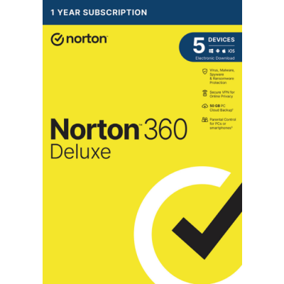 Norton 360 Deluxe, 5 zařízení, 3 roky                    