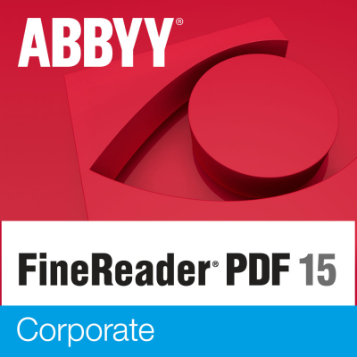 ABBYY FineReader PDF 15 Maintenance Corporate, Concurrent, 5-10 licencí, GOV/EDU, ESD                    