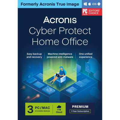 Acronis Cyber Protect Home Office Premium pro 3 počítače + 1 TB úložiště, předplatné na 1 rok                    