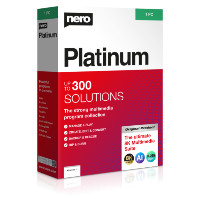 Nero Platinum Suite 2023, Elektronická licence                    