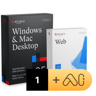 ATLAS.ti, License Win/Mac + web, předplatné na 1 rok                    
