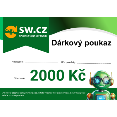 Dárkový poukaz na 2000 Kč                    
