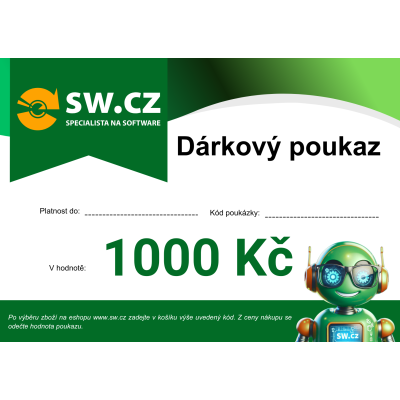 Dárkový poukaz na 1000 Kč                    