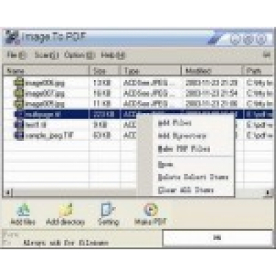 Image To PDF ,GUI version                    