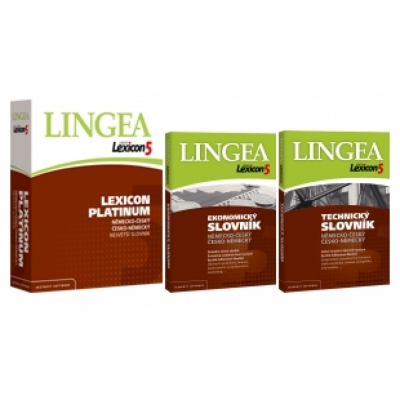 Lingea Lexicon 5 Německý slovník Platinum + ekonomický + technický slovník                    