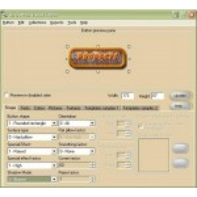 3D Button Visual Editor Light                    