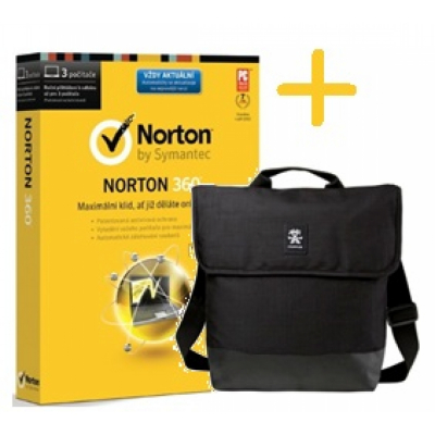 Norton 360 2014 CZ, 3 PC, 1 rok + Brašna na Tablet ZDARMA