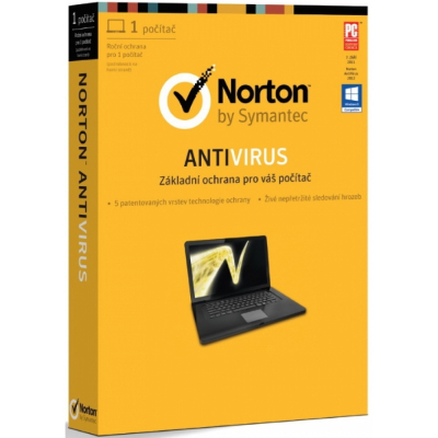 Norton Antivirus 2013 CZ, 1 uživatel 1 rok                    