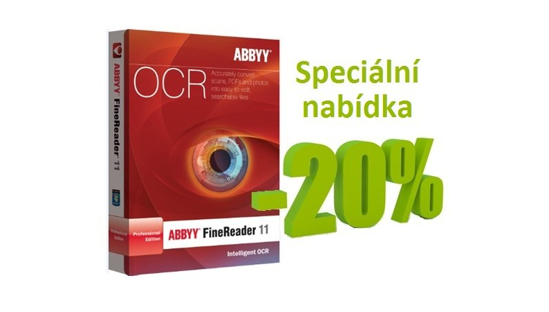 Sleva 20% na ABBYY FineReader
