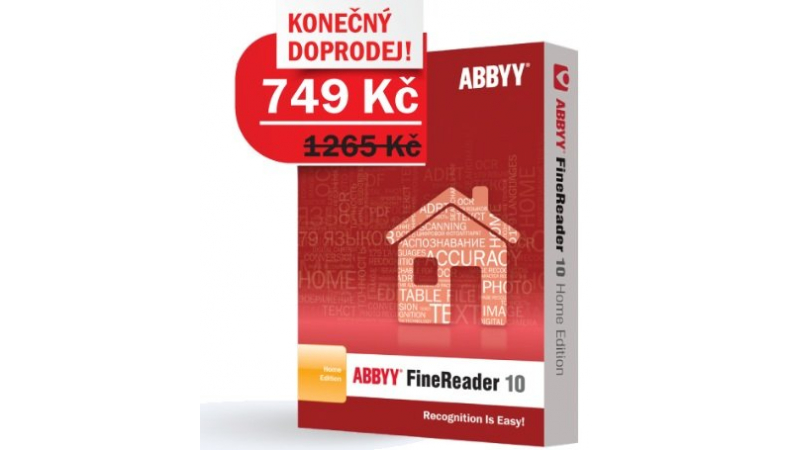 Doprodej ABBYY FineReader 10 Home
