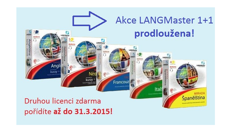 Akce LANGMaster 1+1 prodloužena