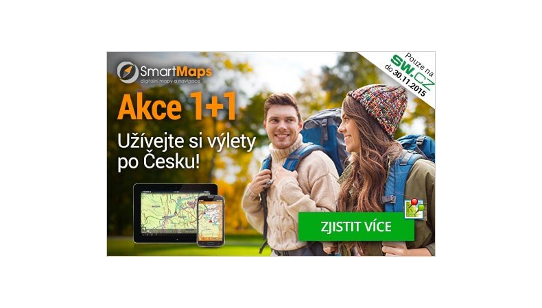 Akce SmartMaps 1+1 prodloužena!